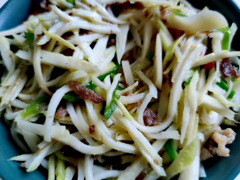 茭白炒肉絲