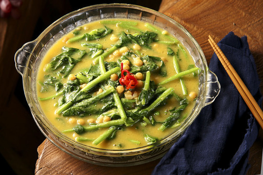 豆湯豌豆尖