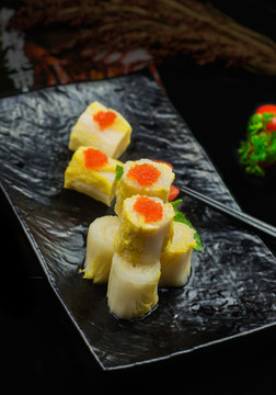 娃娃菜魚子醬