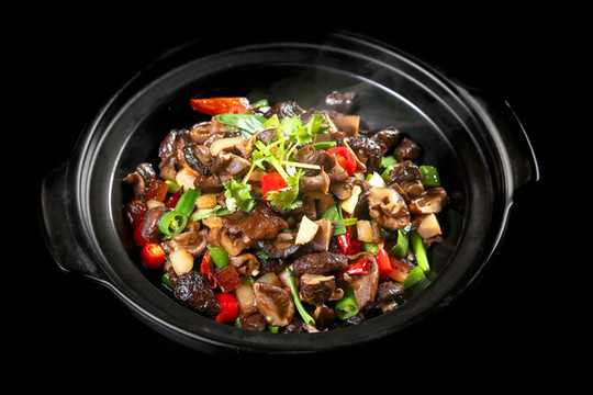 小炒香菇