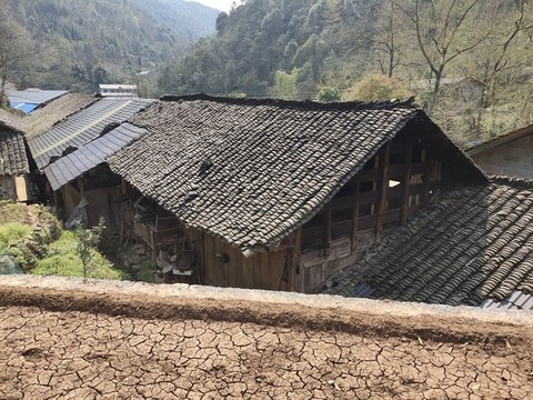 木房子與小青瓦屋頂