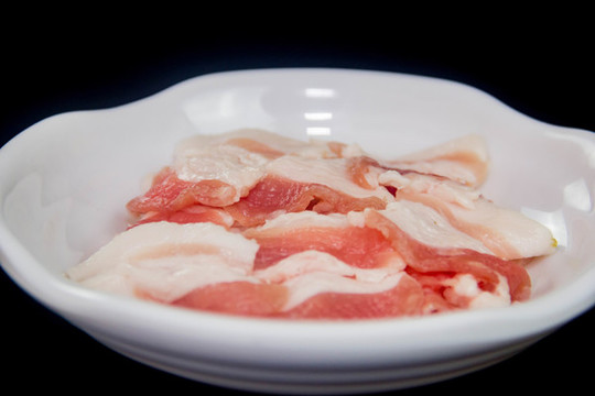 生豬肉片配菜