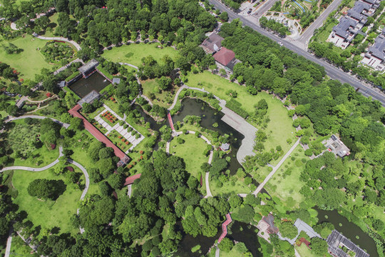 俯瞰公園全景