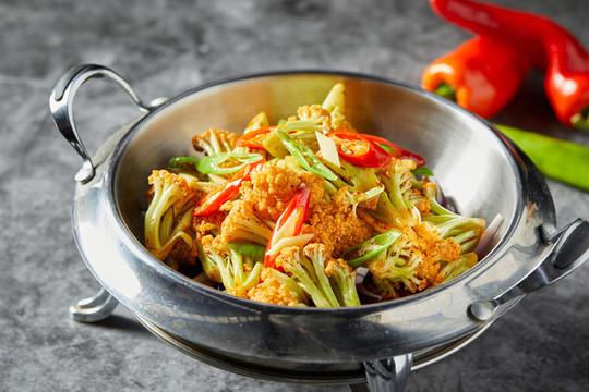 小炒有機(jī)菜花