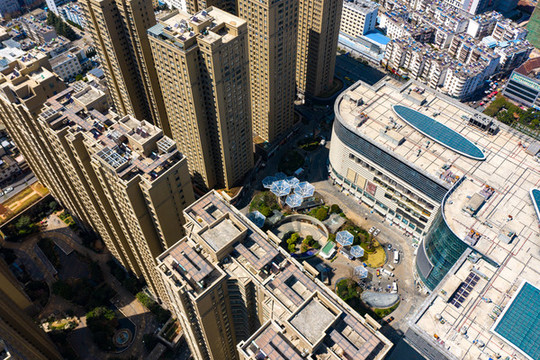 航拍云南大理市區(qū)