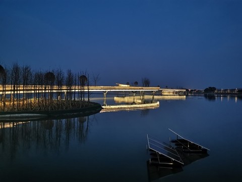 絲帶橋夜景