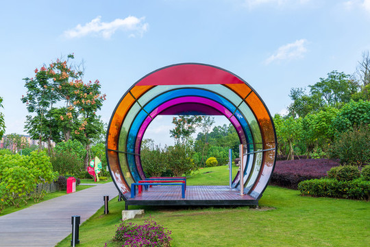 天府芙蓉園涼亭