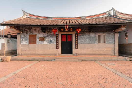 漳州埭美村的中國傳統(tǒng)古民居建筑