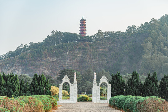 南沙蒲洲花園與南嶺塔
