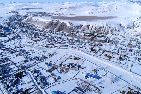 三河馬的故鄉(xiāng)內蒙古三河鄉(xiāng)雪景