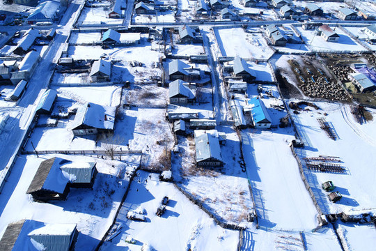 三河馬的故鄉(xiāng)內(nèi)蒙古三河鄉(xiāng)雪景