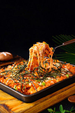 韓式芝士泡菜飯