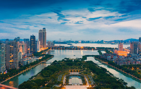 廈門白鷺洲公園夜景