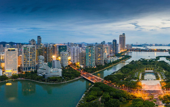廈門白鷺洲公園夜景