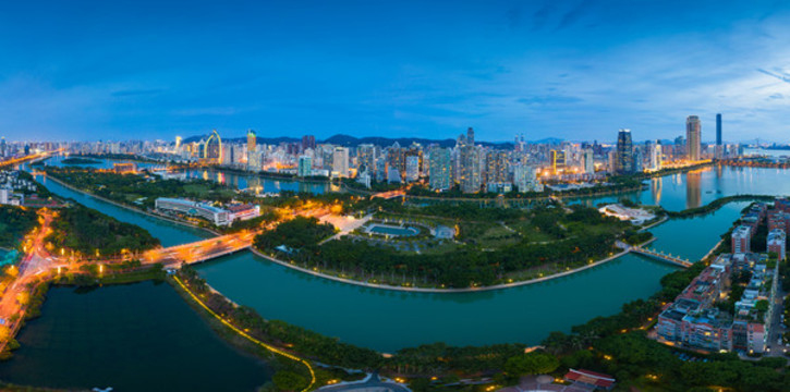 廈門白鷺洲公園夜景