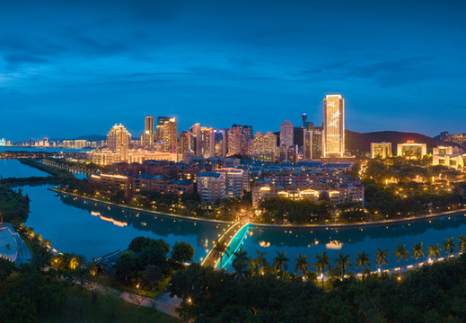 廈門(mén)白鷺洲公園夜景