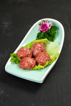 手打牛肉滑