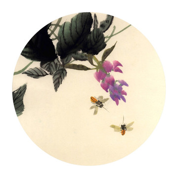 紫藤花與蜜蜂