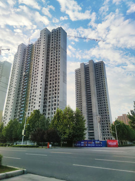 建設(shè)中的住宅樓
