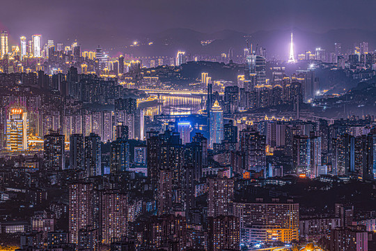 重慶夜景江景城市風(fēng)光