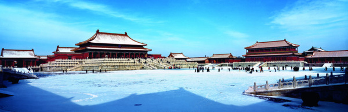 北京故宮雪景