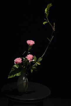 簡潔插花作品