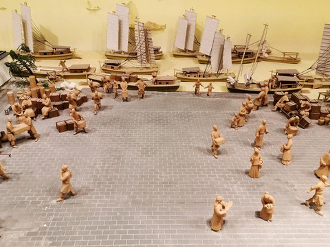 淮河碼頭老街場景