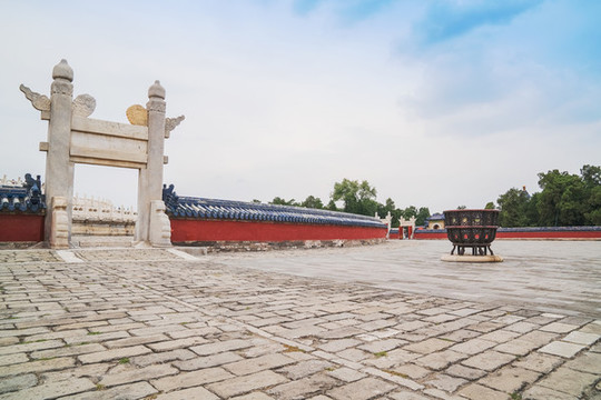 北京天壇公園古建筑和旅游風光