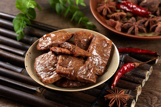 夾肉豆脯