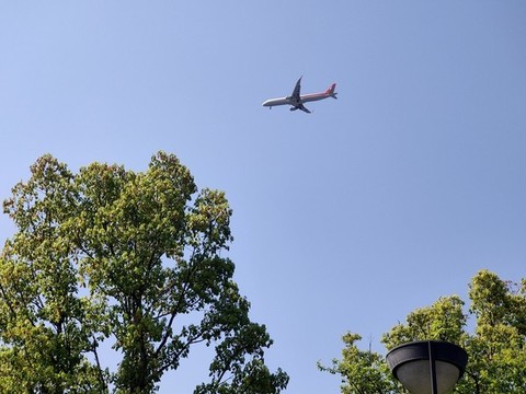 飛機(jī)飛過