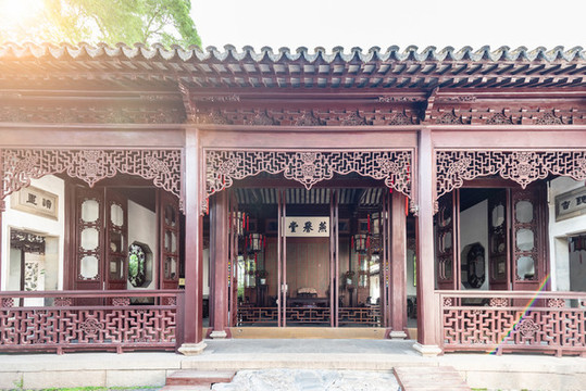 中國(guó)蘇州獅子林的燕譽(yù)堂主廳