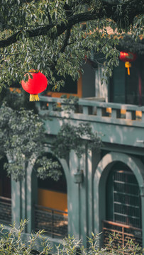 寺廟中的燈籠