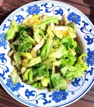 素炒圓白菜