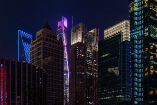 上海陸家嘴夜景