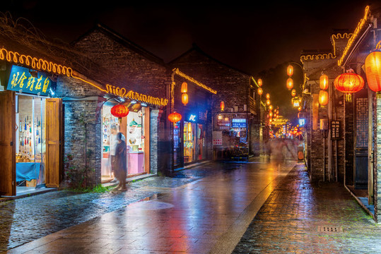 中國(guó)江蘇揚(yáng)州東關(guān)街夜景