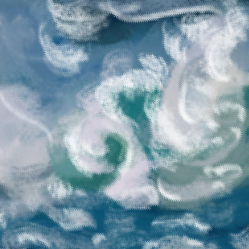 大海抽象畫(huà)