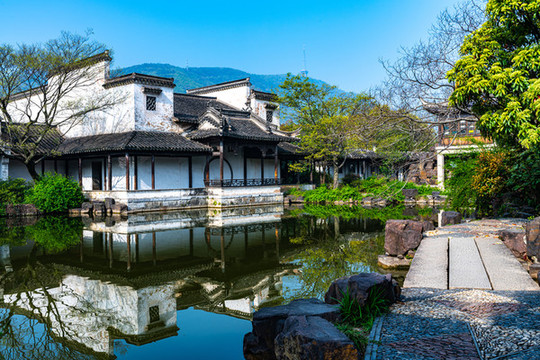 江蘇無錫惠山古鎮(zhèn)春天