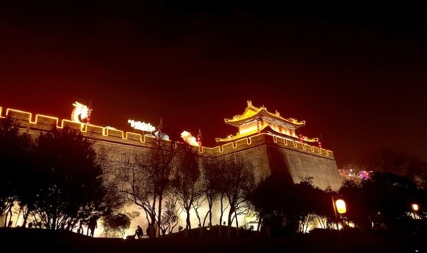 西安城墻夜景