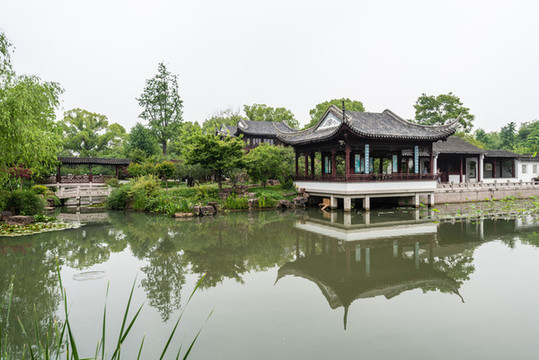 中國蘇州虎丘山的一榭園