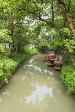 中國蘇州虎丘山的園林古建筑