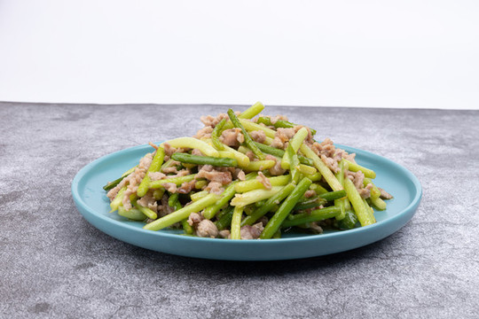 蒜苔炒肉