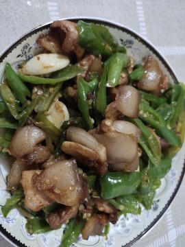 青椒炒肉特寫