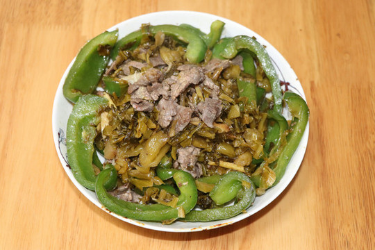 青椒炒肉片
