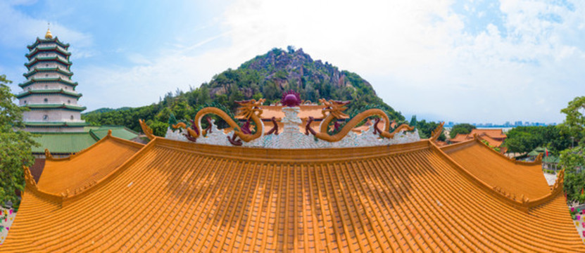 汕頭天壇花園寺廟特寫