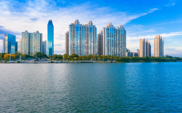 惠州市東江沿岸城市風(fēng)光