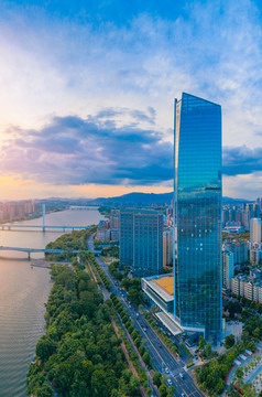 惠州市東江沿岸城市風(fēng)光