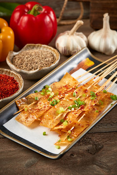 串烤豆皮