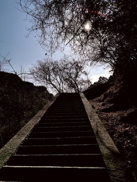 鑿面石材踏步樓梯