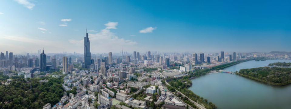 航拍南京城市風(fēng)貌