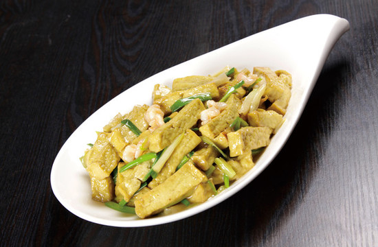 香蔥蝦仁燒豆腐